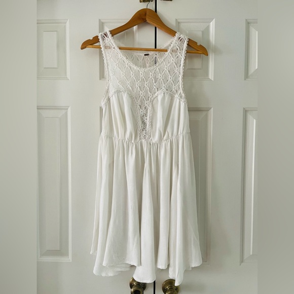Free People White Dress. Size Medium. - Picture 1 of 5
